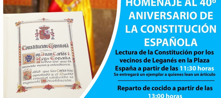 El Partido Popular celebra públicamente y con orgullo el cuarenta aniversario de la Constitución Española